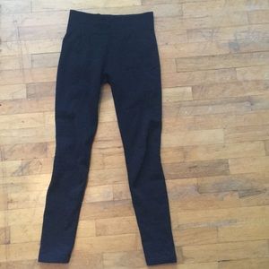 Black thick lined leggings